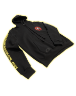 The Chrome Hearts Foti Printed Big Logo Black Hoodie is likely a black hooded sweatshirt with the Chrome Hearts logo or branding on it, possibly in a large size or with a printed design. Chrome Hearts is a luxury fashion brand that was founded in 1988 by Richard Stark and his wife Laurie Stark. The brand is known for its high-end jewelry, clothing, and accessories, including hoodies. Is there anything else I can help you with?