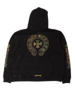 Chrome Hearts Camouflage Cemetery Cross Zip Up Hoodie