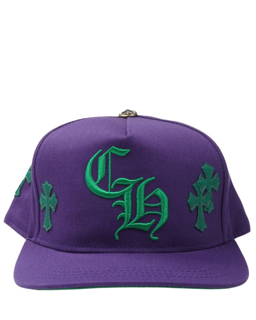 Chrome Hearts Cross Patch Hat in Green / White