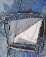 Chrome Hearts Levi's Stencil Cross Patch Jeans