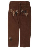 Chrome Hearts NYFW Leopard Levi's Cross Patch Jeans