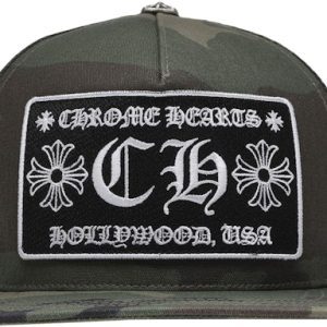 Chrome Hearts CH Hollywood Camo Trucker Cap