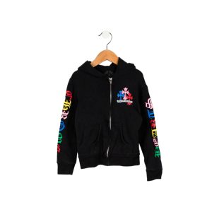 Kids' Multicolor Cemetery Cross Hoodie Front