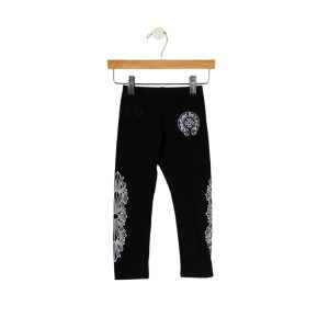 Chrome Hearts Kids Scroll Logo Tights Front