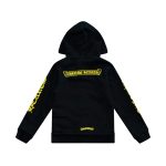 Chrome Hearts Kids Scroll Logo Hoodie Black/Yellow