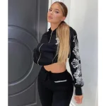 Chrome Hearts Kylie Jenner Black Hoodie Front