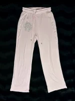 Brand New Pink Chrome Heart Women's Sweatpant Front